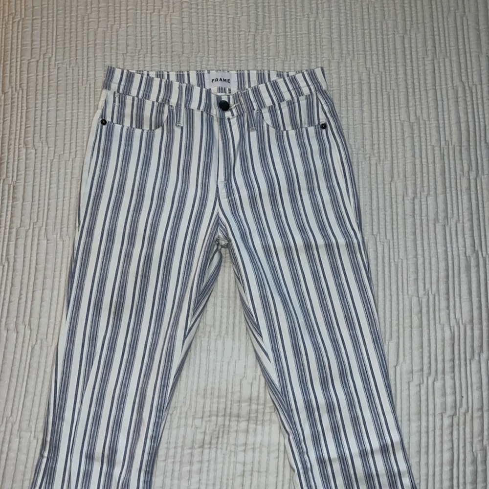 FRAME striped flare jeans Size 26